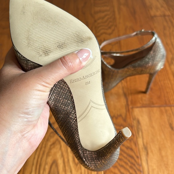 Enzo Angiolini Finton Pointed Toe Pumps Leather Size 8 - Picture 7 of 9